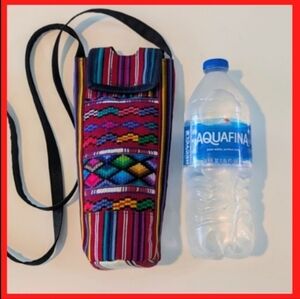 Crossbody Bottle carrier Ethnic Embroidered Crossbody Bag Purse